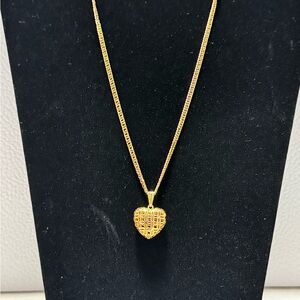 Unbranded Gold Heart Pendant Necklace - Women's Jewelry